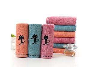 Face Towels 34*75cm Black Cat Bamboo Fiber Bath Towel Thicken Face Towel Soft Material Face Towels 34*75cm Black Cat Bamboo Fiber Bath Towel Thicken Face Towel Soft Material