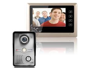 7 " Wired Video Door Phone Doorbell Intercom System Kit 1-Camera 1-Monitor IR Camera with Night Vision Wall mounted Easy Operate 7 " Wired Video Door Phone Doorbell Intercom System Kit 1-Camera 1-Monitor IR Camera with Night Vision Wall mounted Easy Operate
