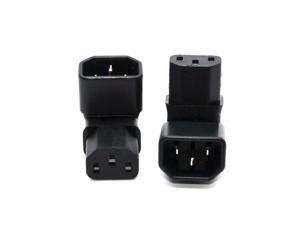 Right Angled IEC Adapter UP Angled IEC 320 C14 to C13 Adapter for lcd wall mount TV Right Angled IEC Adapter UP Angled IEC 320 C14 to C13 Adapter for lcd wall mount TV