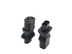 IEC 320 C8 male to C13 3Pin female power adapter, C13 to c8, C8 to C13 IEC 3Pin Female to 2Pin Male IEC 320 C8 male to C13 3Pin female power adapter, C13 to c8, C8 to C13 IEC 3Pin Female to 2Pin Male
