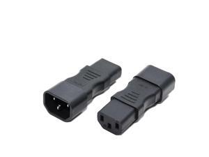IEC 320 C14 to C13 straight power adapter IEC 320 3pin male to female extension adapter C13 to C14 IEC 320 C14 to C13 straight power adapter IEC 320 3pin male to female extension adapter C13 to C14