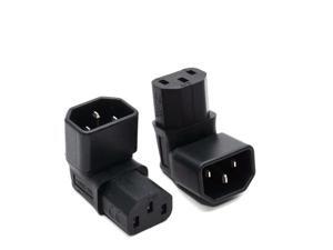 IEC Connectors IEC 320 C14 to C13 Up angle Power adapter Conversion plug IEC320 C13 to C14 AC Plug Converter 3Pin Female to Male IEC Connectors IEC 320 C14 to C13 Up angle Power adapter Conversion plug IEC320 C13 to C14 AC Plug Converter 3Pin Female to Male