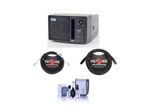 Anchor Audio AN-1000X+ Powered Speaker Monitor with Cable Bundle #AN-1000X+ A Anchor Audio AN-1000X+ Powered Speaker Monitor with Cable Bundle #AN-1000X+ A