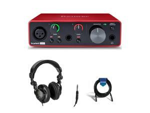 Focusrite Scarlett Solo 3rd Gen - Studio Monitor Headphones - XLR Cable Focusrite Scarlett Solo 3rd Gen - Studio Monitor Headphones - XLR Cable