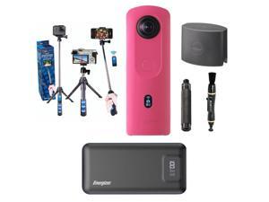 Ricoh Theta THETA SC2 4K 360 Spherical Camera, Pink - With Accessory Bundle Ricoh Theta THETA SC2 4K 360 Spherical Camera, Pink - With Accessory Bundle
