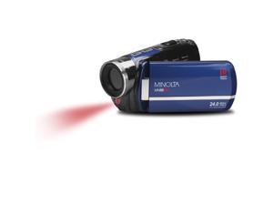 Minolta MN88NV Full HD 24MP 3" Touchscreen Night Vision Camcorder, Blue