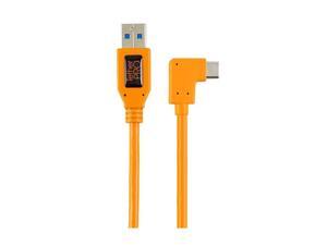 Tether Tools TetherPro Right Angle Adapter USB 3.0 to USB-C, Orange #CUCRT02-ORG Tether Tools TetherPro Right Angle Adapter USB 3.0 to USB-C, Orange #CUCRT02-ORG