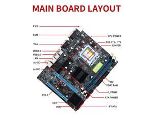 G41 Desktop Computer Motherboard LGA 775 DDR3 Support Dual Core Quad Core CPU(not included manual) G41 Desktop Computer Motherboard LGA 775 DDR3 Support Dual Core Quad Core CPU(not included manual)