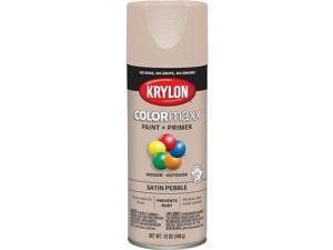Krylon ColorMaxx 12 Oz. Satin Spray Paint, Pebble K05572007 Krylon ColorMaxx 12 Oz. Satin Spray Paint, Pebble K05572007