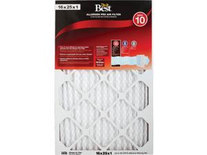 Do it Best 16 In. x 25 In. x 1 In. Allergen Pro MERV 10 Furnace Filter Pack of 6 Do it Best 16 In. x 25 In. x 1 In. Allergen Pro MERV 10 Furnace Filter Pack of 6