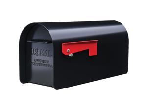 Gibraltar Ironside Black Steel Post Mount Mailbox MB801B Gibraltar Ironside Black Steel Post Mount Mailbox MB801B