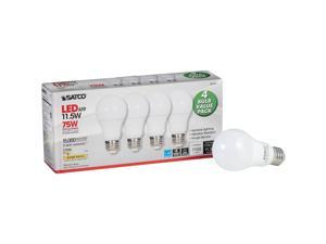 Satco 75W Equivalent Warm White A19 Medium LED Light Bulb (4-Pack) S28769 Satco 75W Equivalent Warm White A19 Medium LED Light Bulb (4-Pack) S28769