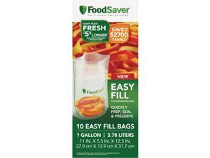 FoodSaver Easy Fill Gal. Vacuum Sealer Bags (10 Count) 2083546