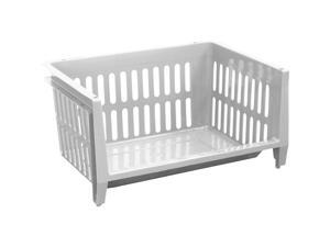 GSC White Jumbo Stacking Basket STSB101905 GSC White Jumbo Stacking Basket STSB101905