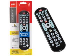 New Rca Rcrbb04gr 8-Device Big Button Universal Remote With Streaming And Dual N New Rca Rcrbb04gr 8-Device Big Button Universal Remote With Streaming And Dual N