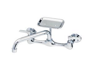 B&K Polished Chrome 2-Handle 8 In. Utility Faucet 123-009NL B&K Polished Chrome 2-Handle 8 In. Utility Faucet 123-009NL