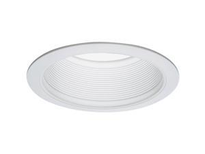 Halo 6 In. White Baffle Recessed Light Fixture Trim with 2 Removable Rings Halo 6 In. White Baffle Recessed Light Fixture Trim with 2 Removable Rings