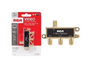 RCA VH48 Basic Series Video 3-way Signal Splitter RCA VH48 Basic Series Video 3-way Signal Splitter