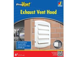 Dundas Jafine ProVent 6 In. White Louvered Dryer Vent Hood BLH6WZW Dundas Jafine ProVent 6 In. White Louvered Dryer Vent Hood BLH6WZW