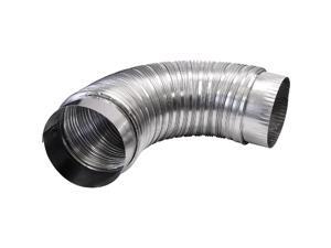 Dundas Jafine 4 In. x 2 Ft. Aluminum Semi-Rigid Dryer Duct with Collars Dundas Jafine 4 In. x 2 Ft. Aluminum Semi-Rigid Dryer Duct with Collars