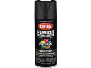 Krylon Fusion All-In-One Metallic Spray Paint & Primer, Black Stainless Krylon Fusion All-In-One Metallic Spray Paint & Primer, Black Stainless