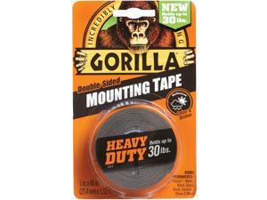 Gorilla Glue 6055002 Gorilla Heavy Duty Mounting Tape,1" x 60" Rolls