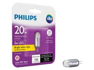 Philips 2W Clear T3 Bi-Pin LED Landscape Low Voltage Light Bulb 477174 Philips 2W Clear T3 Bi-Pin LED Landscape Low Voltage Light Bulb 477174