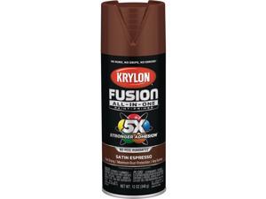 Krylon Fusion All-In-One Satin Spray Paint & Primer, Espresso K02738007 Krylon Fusion All-In-One Satin Spray Paint & Primer, Espresso K02738007