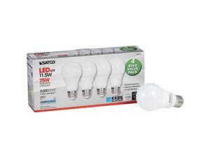 Satco 75W Equivalent Natural Light A19 Medium LED Light Bulb (4-Pack) S28770 Satco 75W Equivalent Natural Light A19 Medium LED Light Bulb (4-Pack) S28770
