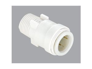 Watts 1/2 In. CTS x 3/4 In. MPT Quick Connect Plastic Connector 3501-1012 Watts 1/2 In. CTS x 3/4 In. MPT Quick Connect Plastic Connector 3501-1012