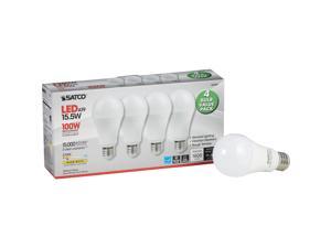 Satco 100W Equivalent Warm White A19 Medium LED Light Bulb (4-Pack) S28789 Satco 100W Equivalent Warm White A19 Medium LED Light Bulb (4-Pack) S28789
