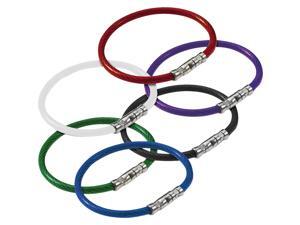 Lucky Line Steel Braided Cable Nylon-Coated 5 In. Key Ring 81101 Lucky Line Steel Braided Cable Nylon-Coated 5 In. Key Ring 81101