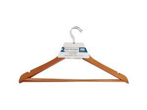 Homz Smart Solutions Lacquered Wood Suit Hanger (2-Pack) 86540100.2.18 Homz Smart Solutions Lacquered Wood Suit Hanger (2-Pack) 86540100.2.18