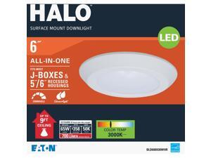 Halo 6 In. Retrofit White Flush Mount Downlight Kit (California Compliant) Halo 6 In. Retrofit White Flush Mount Downlight Kit (California Compliant)