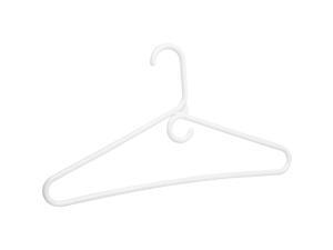 Homz Smart Solutions White Plastic Clothes Hanger with Accessory Ring (3-Pack) Homz Smart Solutions White Plastic Clothes Hanger with Accessory Ring (3-Pack)
