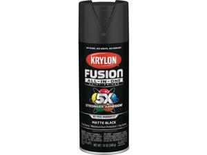 Krylon Fusion All-In-One Matte Spray Paint & Primer, Black K02754007 Krylon Fusion All-In-One Matte Spray Paint & Primer, Black K02754007
