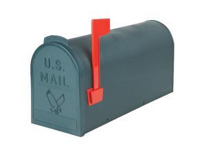 Flambeau No. 1 Green Plastic Rural Post Mount Mailbox TR4505GR Flambeau No. 1 Green Plastic Rural Post Mount Mailbox TR4505GR