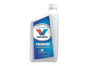 Valvoline Conventional Engine Oil, 1 qt. Bottle, SAE Grade: 50, Amber 822402