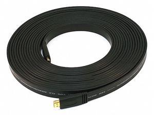 Monoprice Commercial Series Flat Standard HDMI Cable, 1080i @ 60Hz, 4.95Gbps, 24AWG, CL2, 35ft, Black Monoprice Commercial Series Flat Standard HDMI Cable, 1080i @ 60Hz, 4.95Gbps, 24AWG, CL2, 35ft, Black
