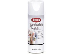 KRYLON K01306 Workable Fixative Spray, Clear, Gloss, 11 oz.