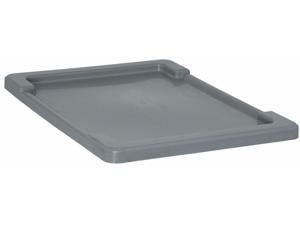 QUANTUM STORAGE SYSTEMS LID2417GY Lid,Cross Stack Tote,23.75x17.25,Gray