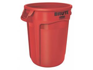 Rubbermaid BRUTE® 20 gal. Round Open Top Utility Trash Can, 23"H, Red