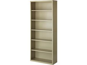 Lorell Steel Bookcase 6-Shelf 34-1/2"x13"x82" Putty 41293 Lorell Steel Bookcase 6-Shelf 34-1/2"x13"x82" Putty 41293