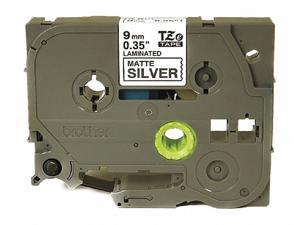 Brother Label Tape Cartridge Black/Silver   Asset Management TZeM921