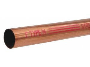 MUELLER INDUSTRIES MH10002 Straight Copper Tubing, 1 1/8 in Outside Dia, 2 ft MUELLER INDUSTRIES MH10002 Straight Copper Tubing, 1 1/8 in Outside Dia, 2 ft