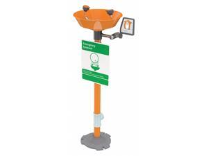 Eyewash, Pedestal Mount, Push Handle, Unassembled, ABS Plastic Eyewash, Pedestal Mount, Push Handle, Unassembled, ABS Plastic