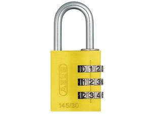 Abus Combination Padlock, Resettable Side-Dial Location, 1" Shackle Height
