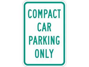 LYLE T1-1036-EG_12x18 Compact Car Parking Sign, 12" W, 18" H, English, LYLE T1-1036-EG_12x18 Compact Car Parking Sign, 12" W, 18" H, English,