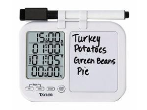 Taylor Multi-Event Timer w/Whiteboard Includes 2 AAA Batteries 5849 Taylor Multi-Event Timer w/Whiteboard Includes 2 AAA Batteries 5849