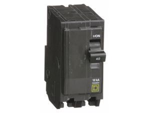 Plug In Circuit Breaker, QO, Number of Poles 2, 40 Amps, 120/240VAC, Standard